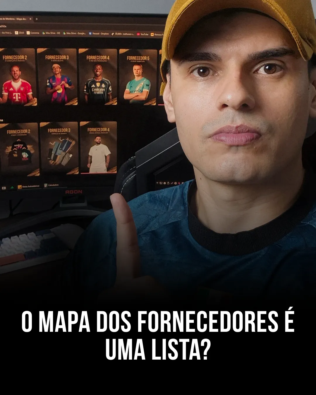 O Mapa dos Fornecedores é uma lista?